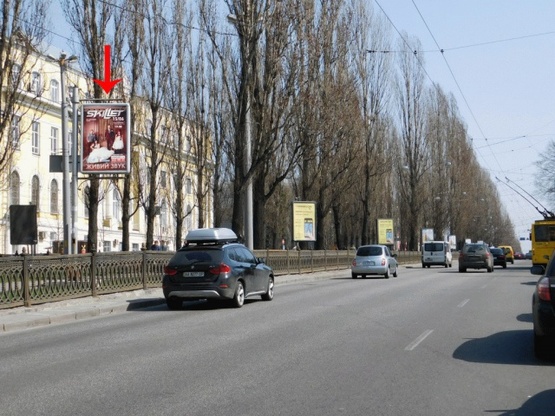 Фото рекламной плоскости по адресу Шевченка Тараса б-р на пересечении с ул. Пирогова