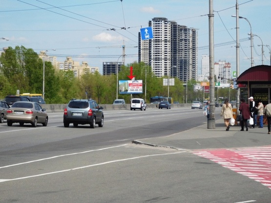 Фото рекламной плоскости по адресу Ватутина пр-т, возле ул.Бальзака, 350 м от АЗС