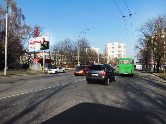 Фото рекламной плоскости по адресу Соломенская ул. 31, в сторону от Соломенской пл.