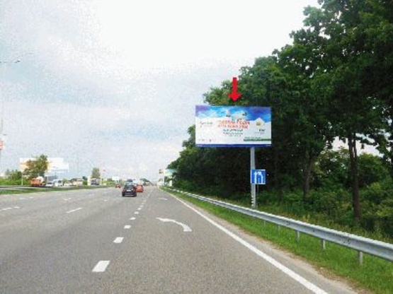 Фото рекламної площини за адресою Бориспольская трасса км 31+700 из Киева