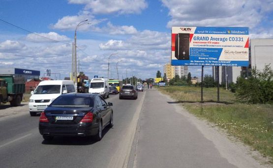 Фото рекламной плоскости по адресу Бортничи вул.Евгенія Харченка 65/Бімаркет (А) - на Київ