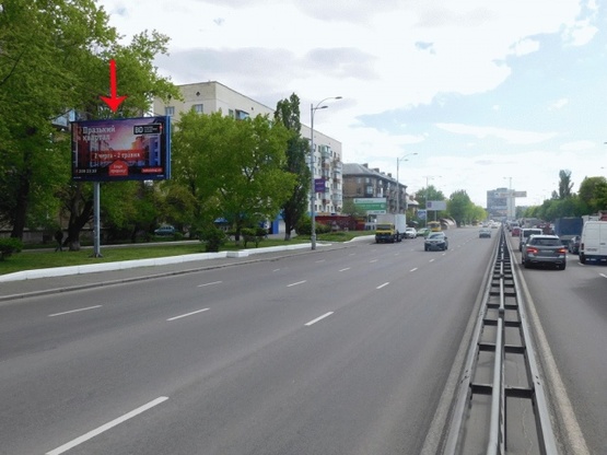 Фото рекламної площини за адресою Гагарина Ю. пр-т 14, из центра