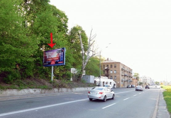 Фото рекламної площини за адресою Гринченко Н. ул.8, 2-й от Протасового Яра, со стороны Южного моста, в центр