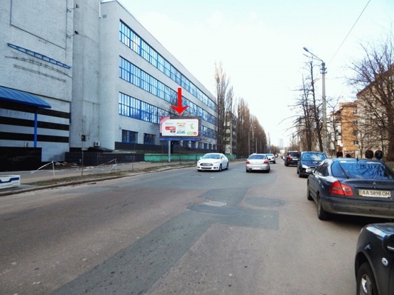 Фото рекламной плоскости по адресу Шолуденка ул. 12, от пр-та Победы