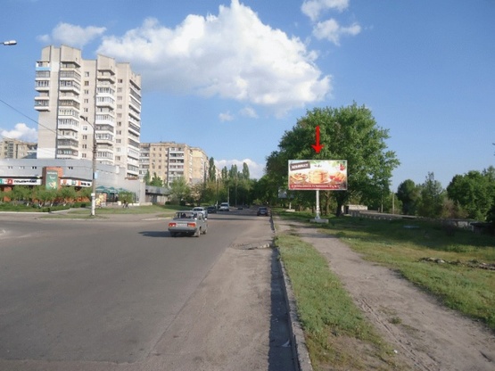 Фото рекламной плоскости по адресу Металлургов пр-т, возле бульв.Строителей, в центр