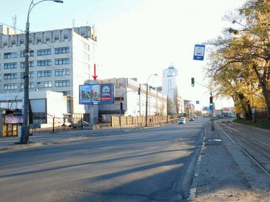 Фото рекламної площини за адресою Зодчих ул. 64, Большая Окружная, к Обойному рынку