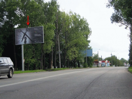 Фото рекламной плоскости по адресу Киевская ул., возле ул.Проектная, из центра