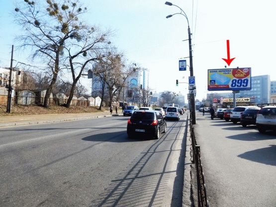 Фото рекламной плоскости по адресу Дегтяревская ул. 51, от ст.м.Берестейская, в центр