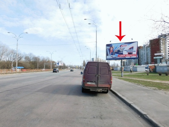 Фото рекламной плоскости по адресу Заболотного академика ул. 48-А, от Одесской пл.