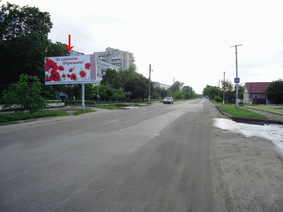 Фото рекламної площини за адресою Степного Фронта ул. 36, возле "КАПИ", в центр