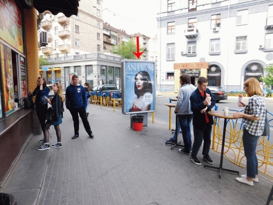 Фото рекламної площини за адресою Бессарабский рынок