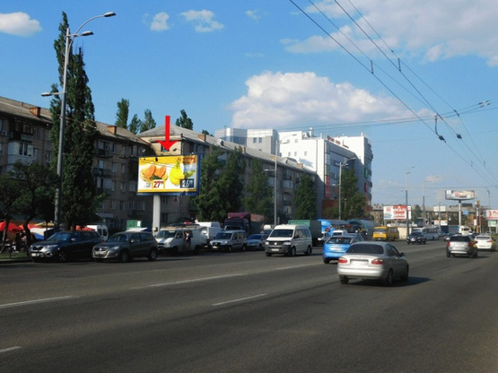 Фото рекламной плоскости по адресу Воссоединения пр-т 6, 1-й от Ленинградской пл., из центра