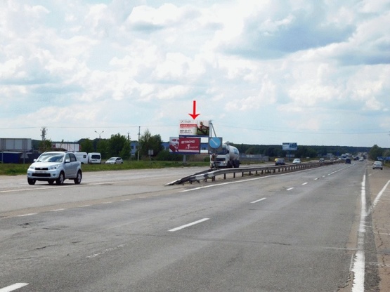 Фото рекламной плоскости по адресу Выезд из Киева, в сторону Чернигова, возле АЗС, 4км от дороги Киев-Бровары, к котедж.городку Княжичи