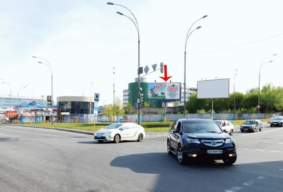 Фото рекламной плоскости по адресу Гринченко Н. ул., 12-й от Протасового Яра, из центра