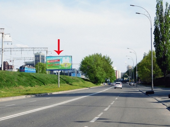 Фото рекламной плоскости по адресу Гринченко Н. ул., 4-й со стороны Протасового Яра, из центра
