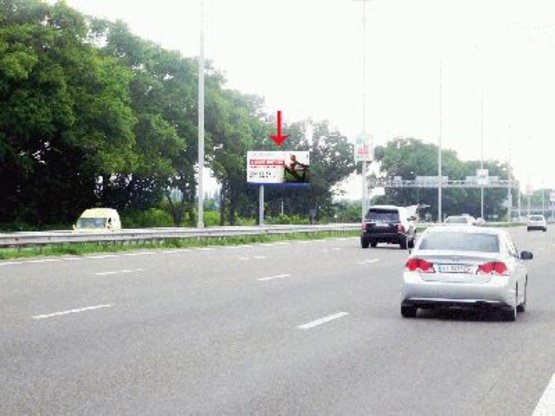 Фото рекламной плоскости по адресу Бориспольская трасса км 31+700 в Киев