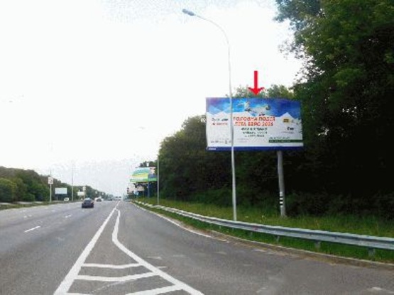 Фото рекламної площини за адресою Бориспольская трасса км 26+600 из Киева