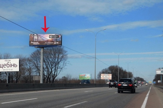 Фото рекламної площини за адресою Въезд в Киев, со стороны Одессы, возле н.п.Чабаны