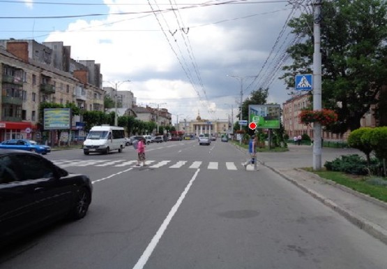 Фото рекламної площини за адресою Коцюбинского ул., 42 - Александра Довженко ул.