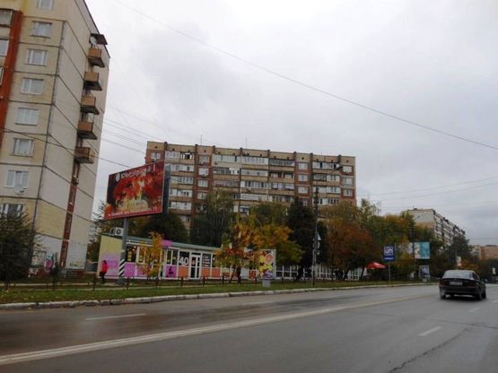 Фото рекламной плоскости по адресу м.Бровари, вул.Короленко, 54, 100м до ТЦ Форум