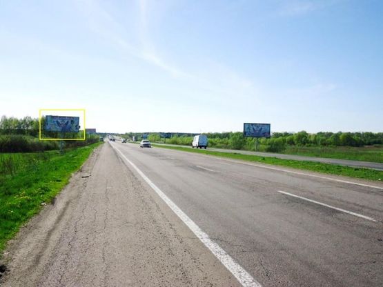 Фото рекламной плоскости по адресу м.Бровари,Обїздна дорога,  Е-95 (після ж/д моста) 21 км