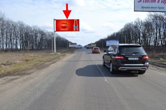 Фото рекламної площини за адресою Салтовское шоссе -развязка с окружной-АЗС Родник-2- выезд из города в ст. Ст. Салтова