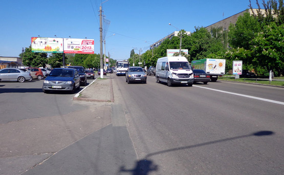 Фото рекламной плоскости по адресу Борисполь ул.Киевский шлях (В) правый/ АТБ,рынок Зоряный - на Киев (только для винила 6х3.20) (вид.поле)