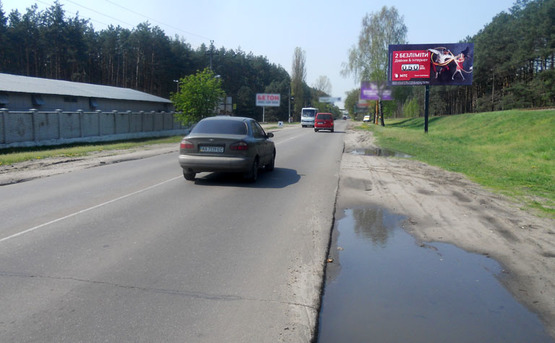 Фото рекламной плоскости по адресу Ирпень въезд в город (А) второй щит