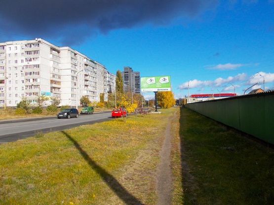 Фото рекламної площини за адресою Сирко ул., 37 (напротив) (200 м. до "Будмаркет", "Экомаркет")