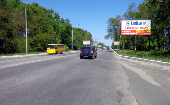 Фото рекламной плоскости по адресу Бровары ул.Киевская 300 (А)/400м до "Эпицентра" - из Киева