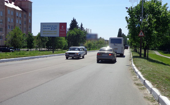 Фото рекламной плоскости по адресу Бровары Киевская 286 (В) - в Киев/100м от ул Гагарина/Чорновола