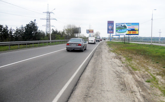 Фото рекламної площини за адресою Хотяновка/Вышгород (перед Киевск ГЭСС)/на Вышгород , размер 3,10 х 6,0 кв.м.
