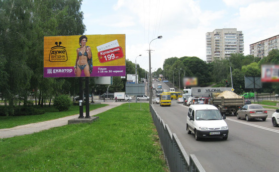 Фото рекламной плоскости по адресу ул.Киевская/ул.Галицкого (Завод Укрбурштин) (В)