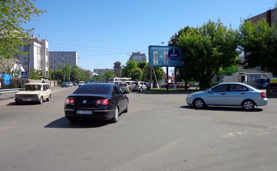 Фото рекламной плоскости по адресу Борисполь ул.Глыбоцькая/50м к ул.Киевский шлях (А)/Фора,Укртелеком