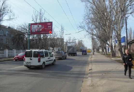 Фото рекламної площини за адресою Николаевское шоссе - ул. Железнодорожная