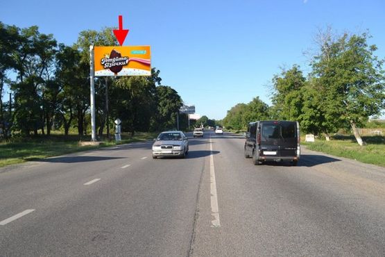 Фото рекламной плоскости по адресу Симферопольское шоссе-пос. Высокий-пост ГАИ-возле АЗС Б-сеть-выезд из города