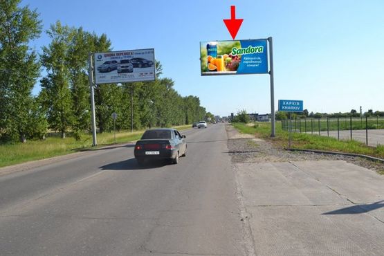 Фото рекламної площини за адресою ул. Леся Сердюка -окружная дорога въезд в город со ст пос. Циркуны