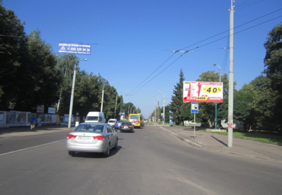 Фото рекламної площини за адресою Курчатова ул., возле мототрека