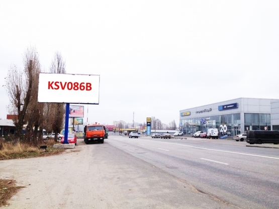 Фото рекламной плоскости по адресу Софіївська Борщагівка, ул.Киевская, 8A, напротив Автосалона АвтоЗАЗ и VW
