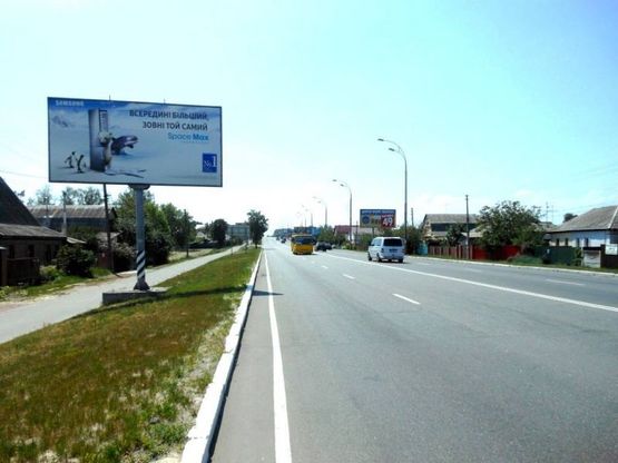 Фото рекламной плоскости по адресу м.Бровари, вул.Київська, 72