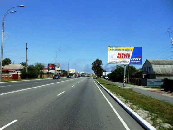 Фото рекламной плоскости по адресу м.Бровари, вул.Київська, 72