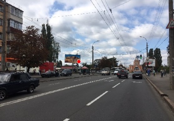 Фото рекламной плоскости по адресу Победы пр. - Жабинского ул.
