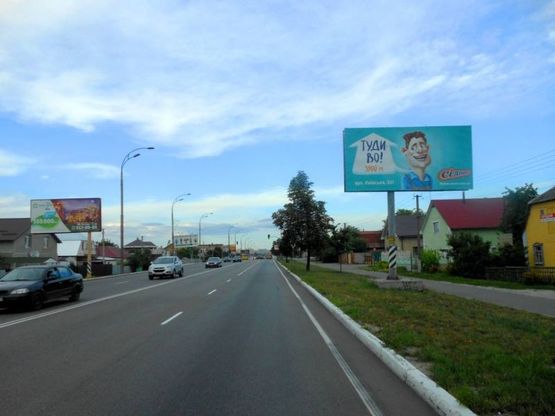 Фото рекламной плоскости по адресу м.Бровари, вул.Київська, 30