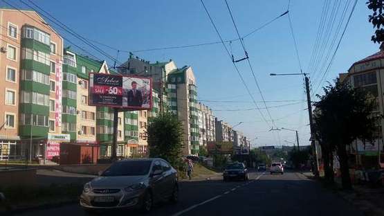 Фото рекламной плоскости по адресу Героїв Майдану вул., 55 - Канівська вул.