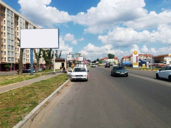 Фото рекламної площини за адресою Софіївська Борщагівка, ул.Соборная, возле ЖК София Сфера напротив заправки Shell