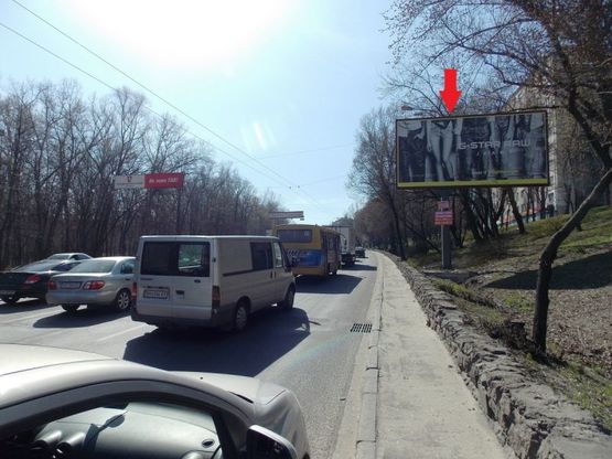 Фото рекламної площини за адресою Елены Телиги ул.57, направление к м.Дорогожичи,м.Шулявская