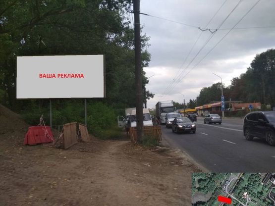 Фото рекламной плоскости по адресу вул. 15 квітня-Водоканал