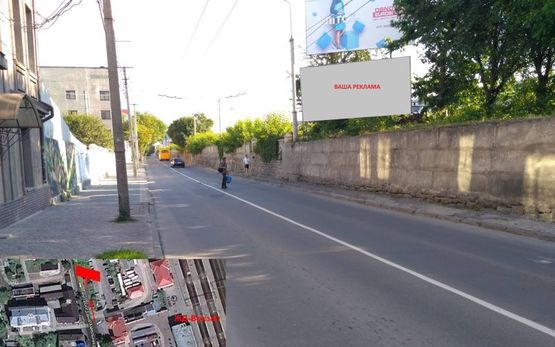 Фото рекламної площини за адресою вул. Б. Хмельницького - 20 м за зупинкою ж/д вокзал
