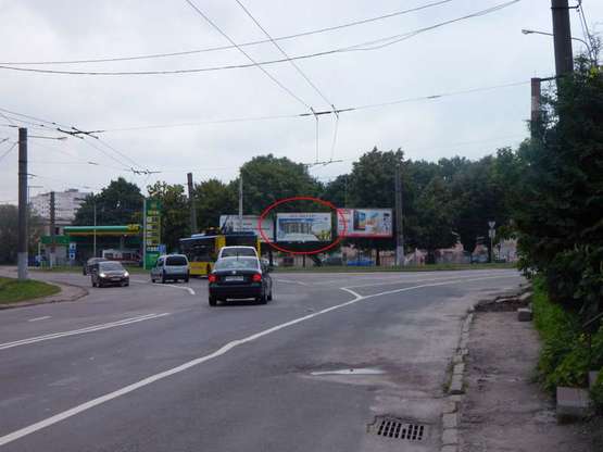 Фото рекламной плоскости по адресу Замарстинівська -Мазепи ( середній) заправка WOG