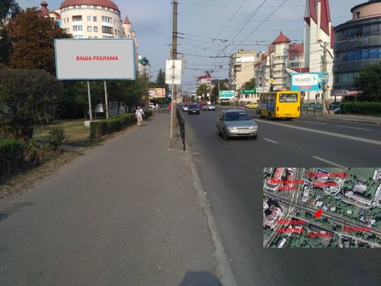 Фото рекламної площини за адресою вул. С. Бандери - 20 м маркет ОБНОВА